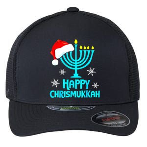 Merry Chrismukkah Ugly Xmas Funny Hanukkah Christmas Flexfit Unipanel Trucker Cap