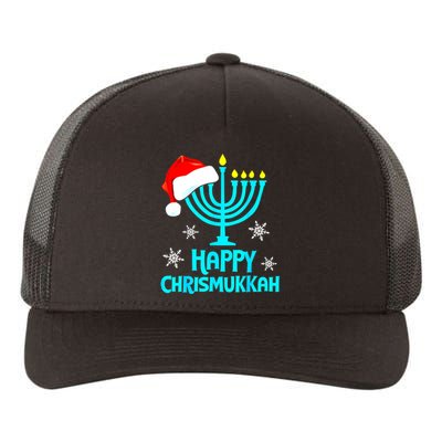 Merry Chrismukkah Ugly Xmas Funny Hanukkah Christmas Yupoong Adult 5-Panel Trucker Hat