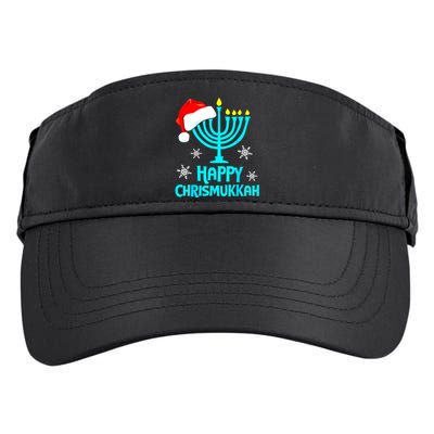 Merry Chrismukkah Ugly Xmas Funny Hanukkah Christmas Adult Drive Performance Visor