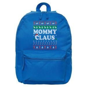 Mommy Claus Ugly Christmas Sweater Funny Gift For Mother Mom Gift 16 in Basic Backpack