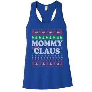 Mommy Claus Ugly Christmas Sweater Funny Gift For Mother Mom Gift Women's Racerback Tank