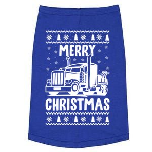 Merry Christmas Ugly Xmas Trucker Funny Truck Driver Love Cute Gift Doggie Tank