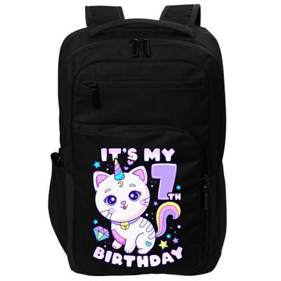 Magical Cat Unicorn Birthday Party for 7YearOld Impact Tech Backpack