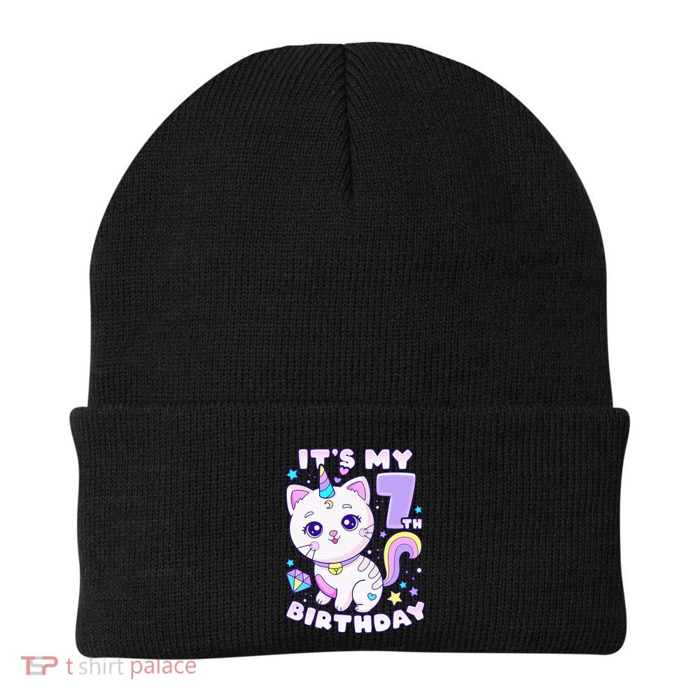 Magical Cat Unicorn Birthday Party for 7YearOld Beanie