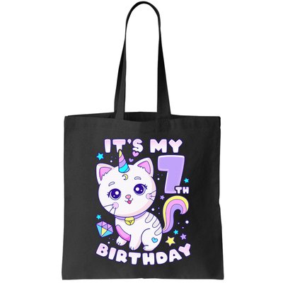 Magical Cat Unicorn Birthday Party for 7YearOld Bag