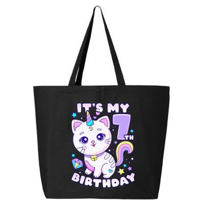 Magical Cat Unicorn Birthday Party for 7YearOld 25L Jumbo Tote