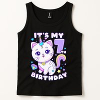 Magical Cat Unicorn Birthday Party for 7YearOld Tank Top