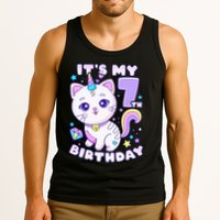 Magical Cat Unicorn Birthday Party for 7YearOld Tank Top