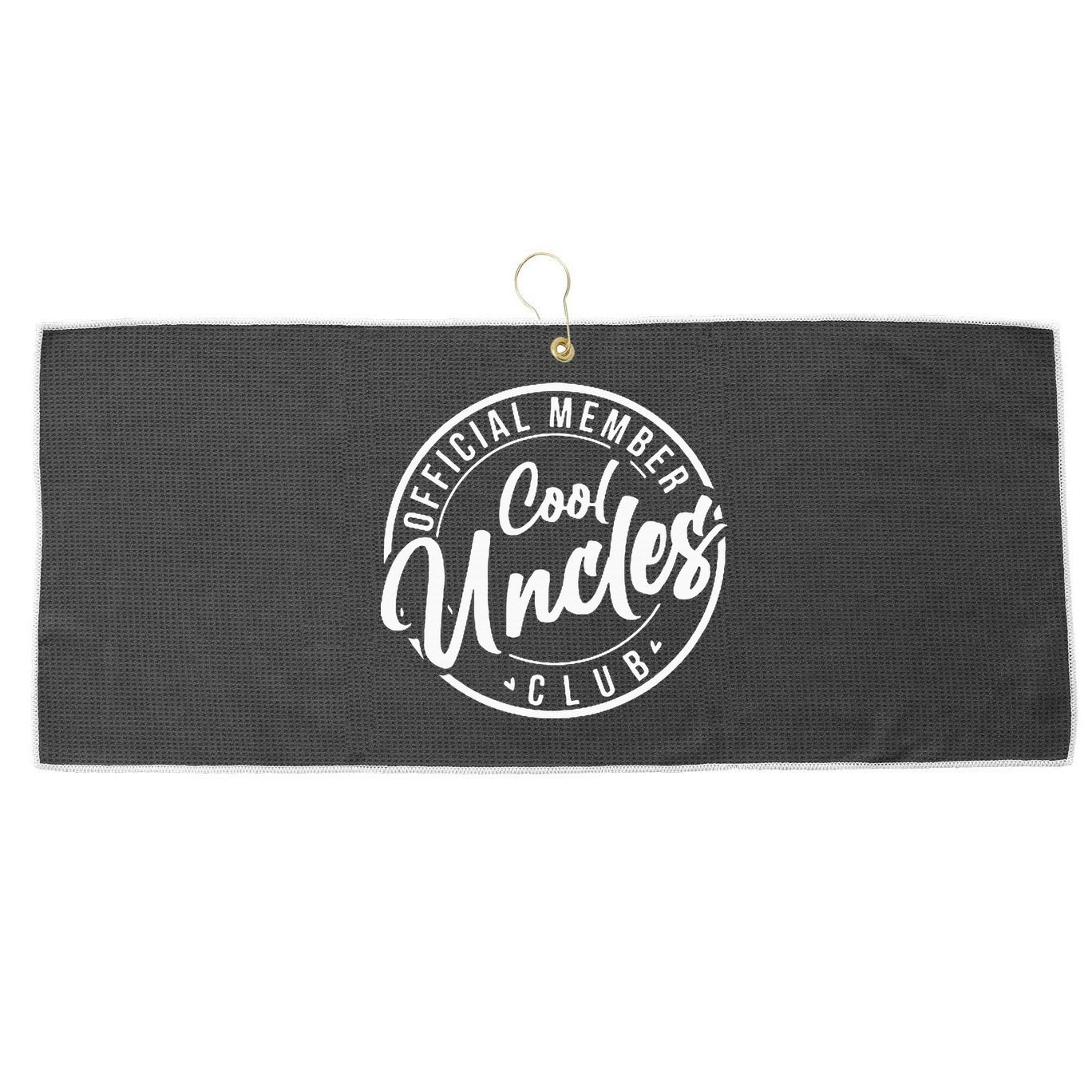 Member Cool Uncles Club Vintage Fathers Day Large Microfiber Waffle Golf Towel