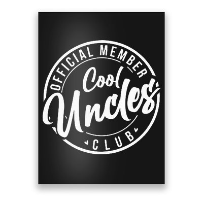 Member Cool Uncles Club Vintage Fathers Day Poster