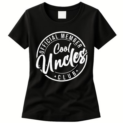 Member Cool Uncles Club Vintage Fathers Day Womens T-Shirt