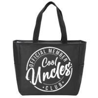 Member Cool Uncles Club Vintage Fathers Day Zip Tote Bag