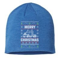 Merry Christmas Ugly Xmas Trucker Funny Truck Driver Love Gift Sustainable Beanie