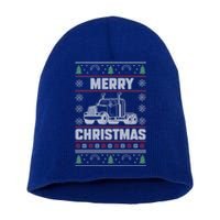 Merry Christmas Ugly Xmas Trucker Funny Truck Driver Love Gift Short Acrylic Beanie