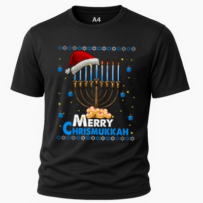 Merry Chrismukkah Ugly Xmas Funny Hanukkah Christmas Performance Shirt