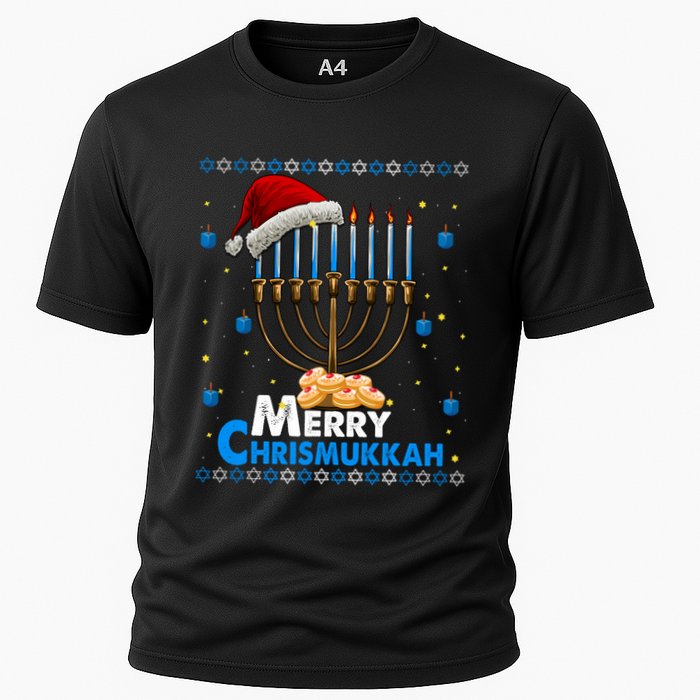 Merry Chrismukkah Ugly Xmas Funny Hanukkah Christmas Performance Shirt