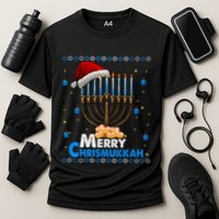 Merry Chrismukkah Ugly Xmas Funny Hanukkah Christmas Performance Shirt