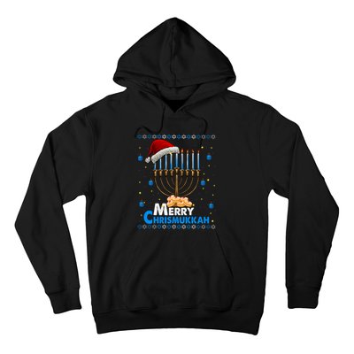 Merry Chrismukkah Ugly Xmas Funny Hanukkah Christmas Hoodie