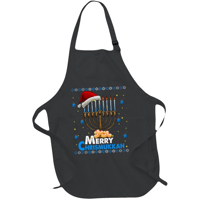 Merry Chrismukkah Ugly Xmas Funny Hanukkah Christmas Apron