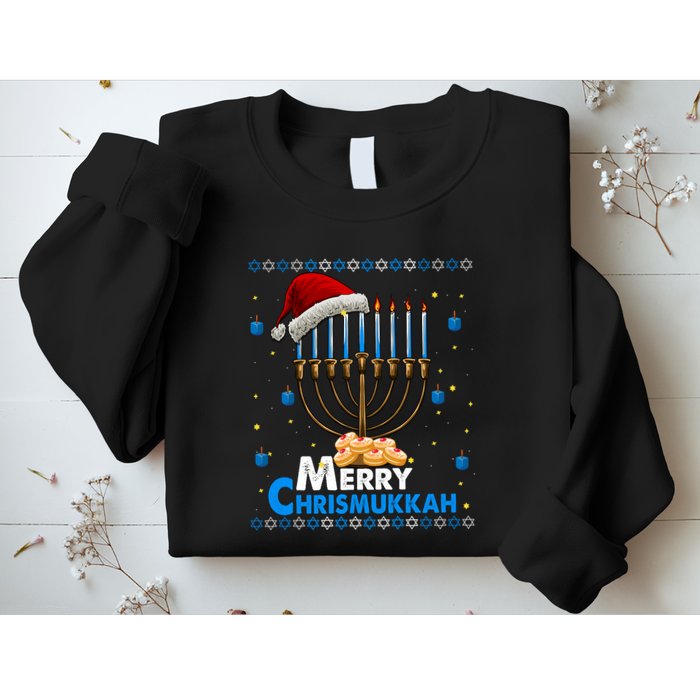 Merry Chrismukkah Ugly Xmas Funny Hanukkah Christmas Sweatshirt