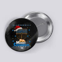 Merry Chrismukkah Ugly Xmas Funny Hanukkah Christmas Button