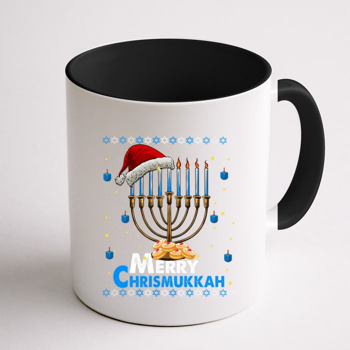 Merry Chrismukkah Ugly Xmas Funny Hanukkah Christmas Mug