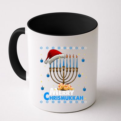 Merry Chrismukkah Ugly Xmas Funny Hanukkah Christmas Mug