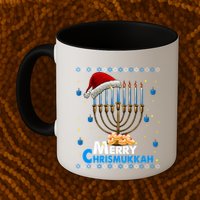 Merry Chrismukkah Ugly Xmas Funny Hanukkah Christmas Mug