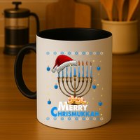 Merry Chrismukkah Ugly Xmas Funny Hanukkah Christmas Mug