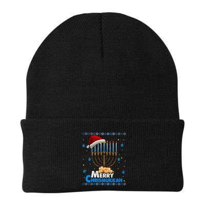 Merry Chrismukkah Ugly Xmas Funny Hanukkah Christmas Beanie