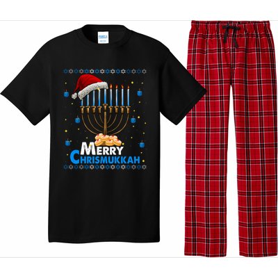 Merry Chrismukkah Ugly Xmas Funny Hanukkah Christmas Pajama Set