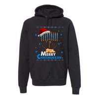 Merry Chrismukkah Ugly Xmas Funny Hanukkah Christmas Premium Hoodie