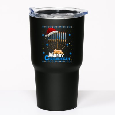 Merry Chrismukkah Ugly Xmas Funny Hanukkah Christmas Tumbler