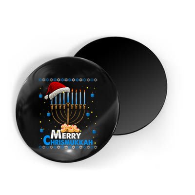 Merry Chrismukkah Ugly Xmas Funny Hanukkah Christmas Magnet