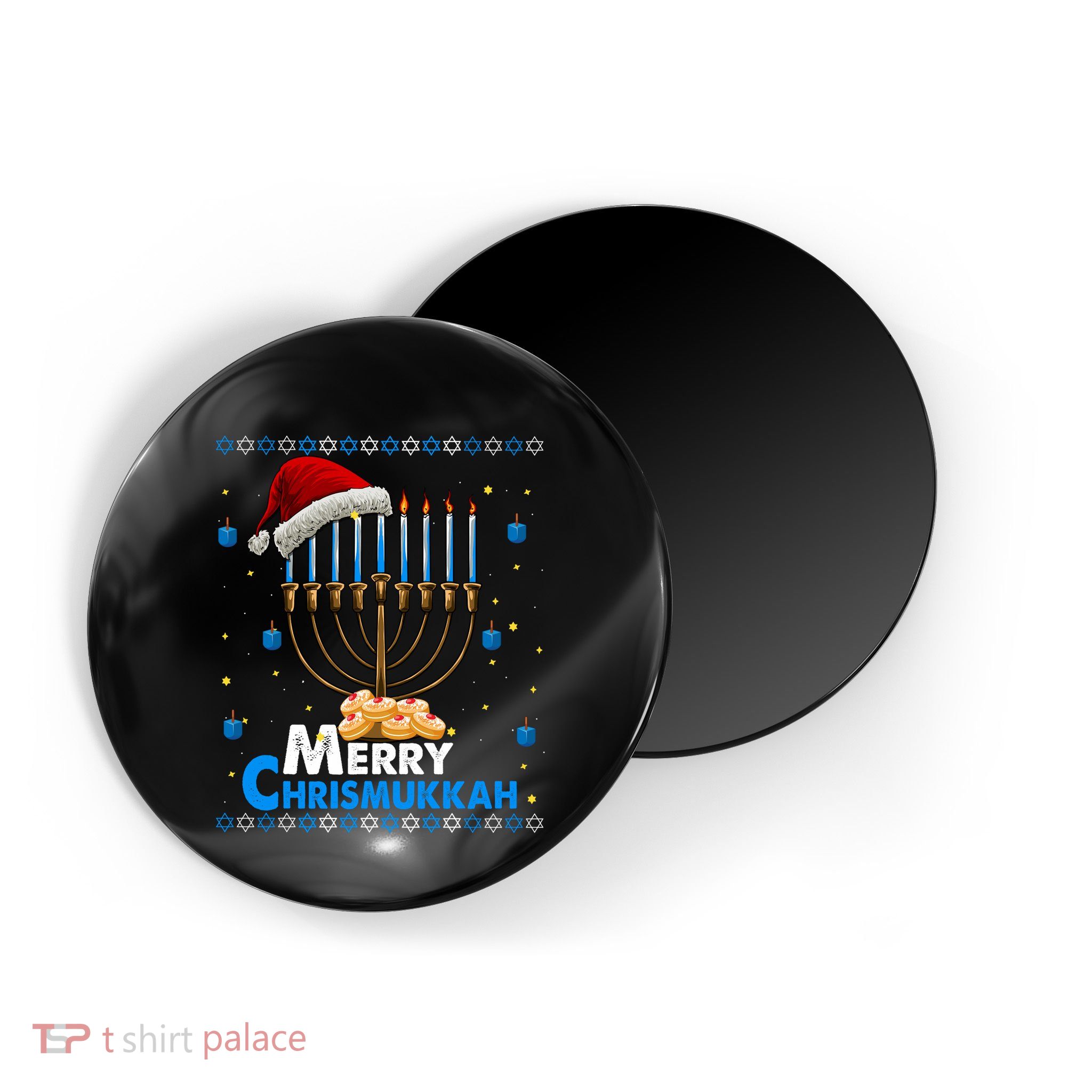 Merry Chrismukkah Ugly Xmas Funny Hanukkah Christmas Magnet