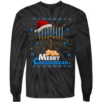 Merry Chrismukkah Ugly Xmas Funny Hanukkah Christmas Tie-Dye Long Sleeve Shirt