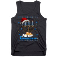 Merry Chrismukkah Ugly Xmas Funny Hanukkah Christmas Tank Top