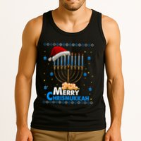 Merry Chrismukkah Ugly Xmas Funny Hanukkah Christmas Tank Top