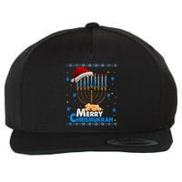 Merry Chrismukkah Ugly Xmas Funny Hanukkah Christmas Wool Snapback Cap
