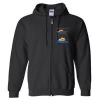 Merry Chrismukkah Ugly Xmas Funny Hanukkah Christmas Full Zip Hoodie
