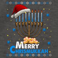 Merry Chrismukkah Ugly Xmas Funny Hanukkah Christmas Vector Backpack