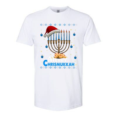 Merry Chrismukkah Ugly Xmas Funny Hanukkah Christmas Softstyle CVC T-Shirt