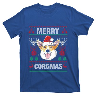 Merry Corgmas Ugly Christmas Sweater Corgi Dog Xmas Cool Gift T-Shirt