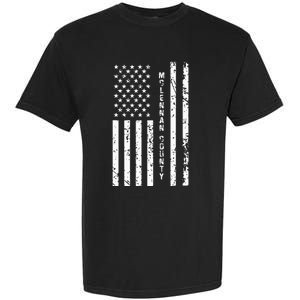 Mclennan County United States Distressed Us Flag Garment-Dyed Heavyweight T-Shirt