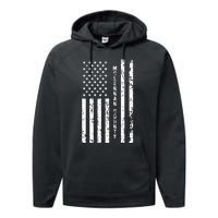 Mclennan County United States Distressed Us Flag Performance Fleece Hoodie