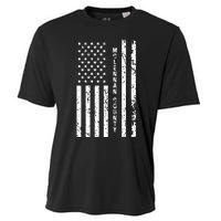 Mclennan County United States Distressed Us Flag Cooling Performance Crew T-Shirt