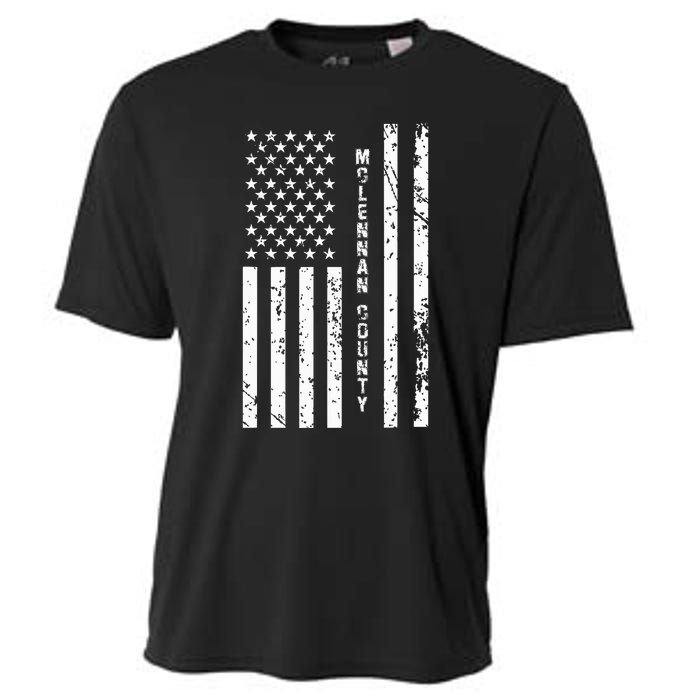 Mclennan County United States Distressed Us Flag Cooling Performance Crew T-Shirt