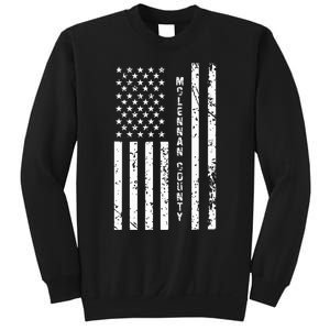 Mclennan County United States Distressed Us Flag Sweatshirt