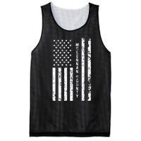 Mclennan County United States Distressed Us Flag Mesh Reversible Basketball Jersey Tank