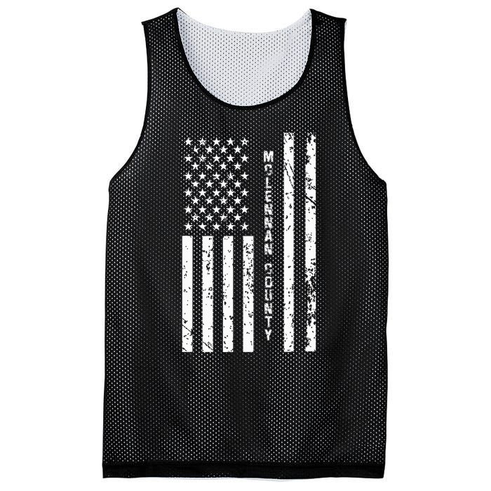 Mclennan County United States Distressed Us Flag Mesh Reversible Basketball Jersey Tank